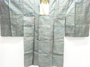 アンティーク　本場泥大島紬残糸織ロング道行コート